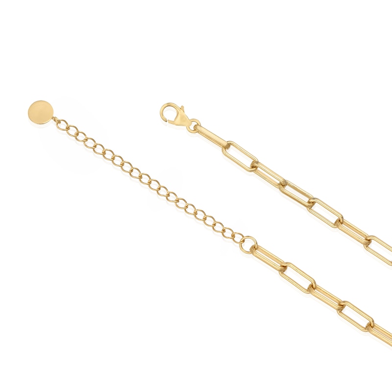 Main Image 2 of Sterling Silver & 18ct Gold Plated Vermeil Pearl & Chain Necklace