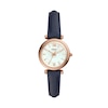 Thumbnail Image 0 of Fossil Carlie Mini Ladies' Navy Leather Strap Watch