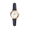 Thumbnail Image 1 of Fossil Carlie Mini Ladies' Navy Leather Strap Watch