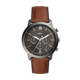 Fossil Neutra Men's Amber Leather Strap Watch