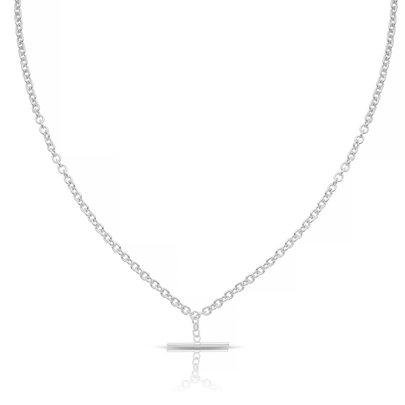 Main Image 1 of Sterling Silver Belcher Necklace