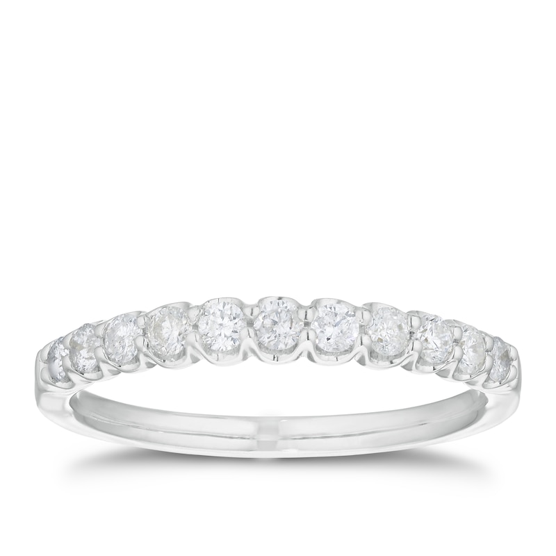 Main Image 1 of 9ct White Gold 0.34ct Diamond Ring