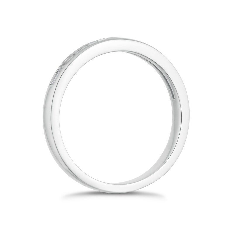 Main Image 2 of 18ct White Gold 1/4ct Baguette Diamond Channel Set Band