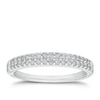 Thumbnail Image 1 of 18ct White Gold 0.25ct Diamond Double Row Band