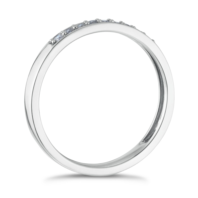 Main Image 2 of Platinum 0.10ct Diamond Straight Band