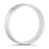 Thumbnail Image 2 of 9ct White Gold 6mm Diamond Brushed Ring