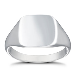 Silver 925 Plain Cushion Ring