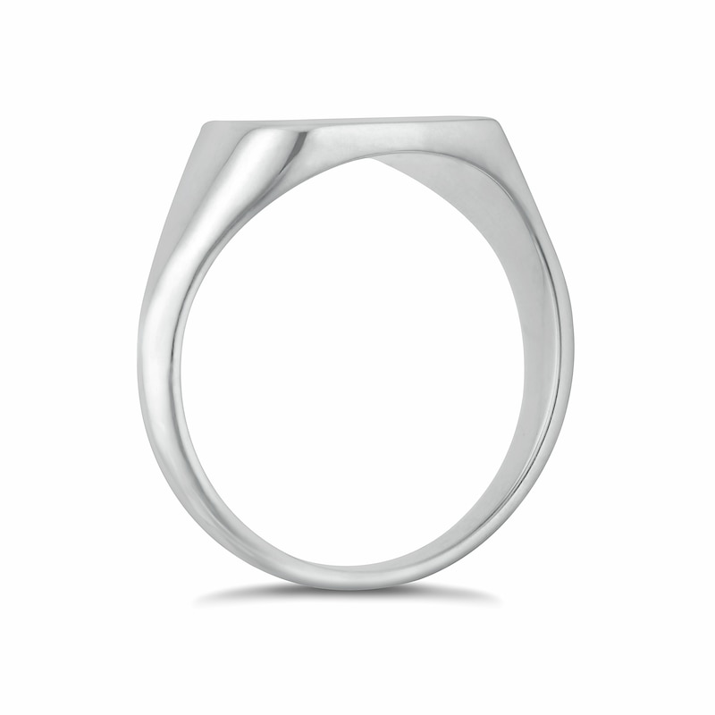 Main Image 2 of Sterling Silver 925 Plain Cushion Ring