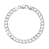 Thumbnail Image 0 of Sterling Silver 8 Inch Square Curb Chain Bracelet