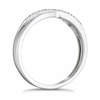 Thumbnail Image 2 of 9ct White Gold 0.10ct Diamond Crossover Eternity Ring