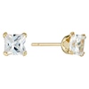 Thumbnail Image 1 of 9ct Yellow Gold Cubic Zirconia Square 4mm Stud Earrings