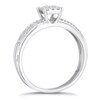 Thumbnail Image 2 of 9ct White Gold 0.25ct  Diamond Square Cluster Ring