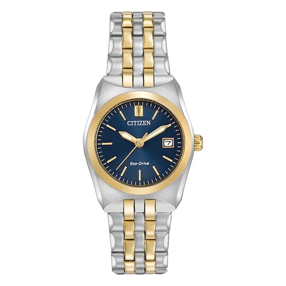 Citizen Eco-Drive Women's Blue Dial Two Tone Bracelet Watch