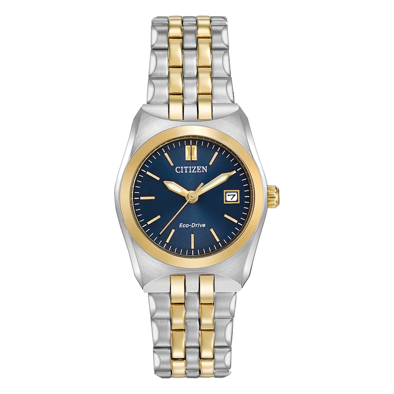 Main Image 1 of Citizen Eco-Drive Ladies' Blue Dial Two Tone Bracelet Watch