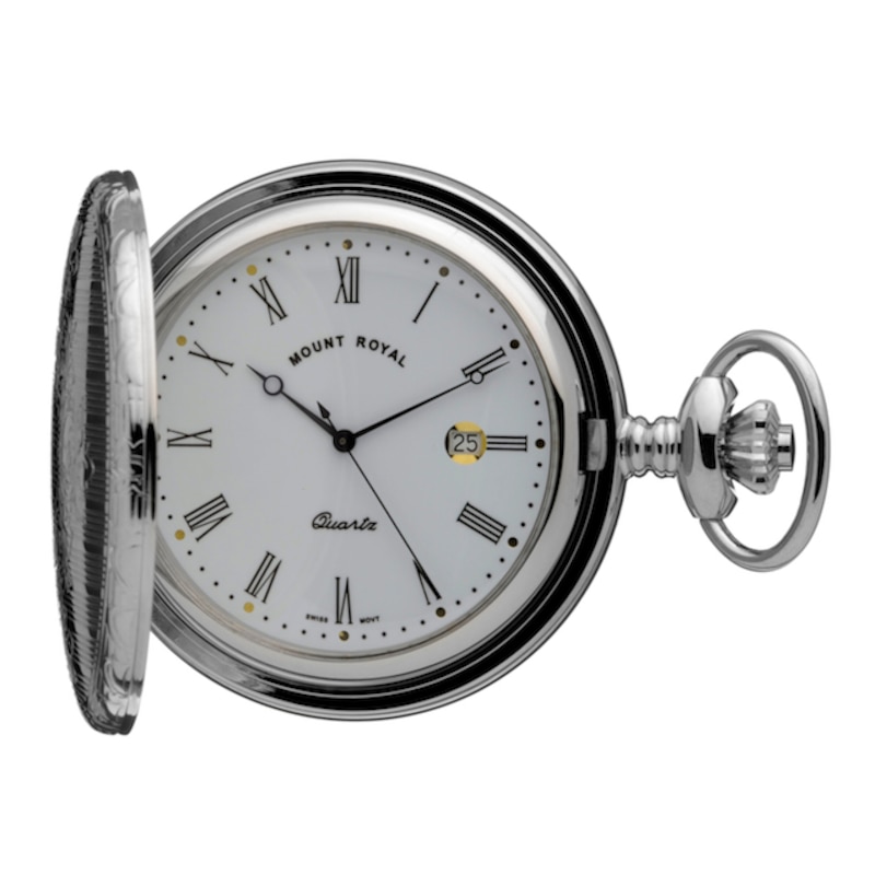 Main Image 1 of Men's Chrome Pocket Watch