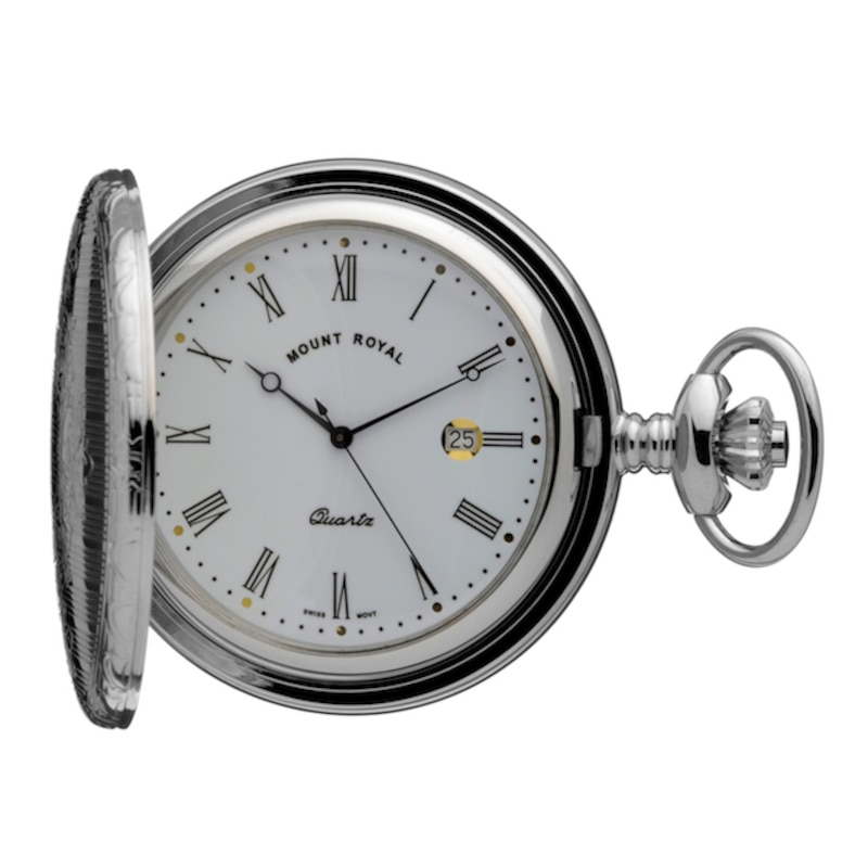 Men's Chrome Pocket Watch