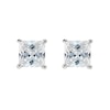 Thumbnail Image 1 of Sterling Silver Cubic Zirconia 5mm Square Stud Earrings