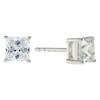 Thumbnail Image 1 of Sterling Silver Cubic Zirconia 5mm Square Stud Earrings