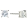 Thumbnail Image 2 of Sterling Silver Cubic Zirconia 5mm Square Stud Earrings