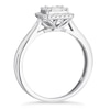 Thumbnail Image 1 of 9ct White Gold 0.25ct Total Diamond Cushion Cluster Ring