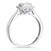 Thumbnail Image 1 of 9ct White Gold 0.25ct Total Diamond Cushion Cluster Ring