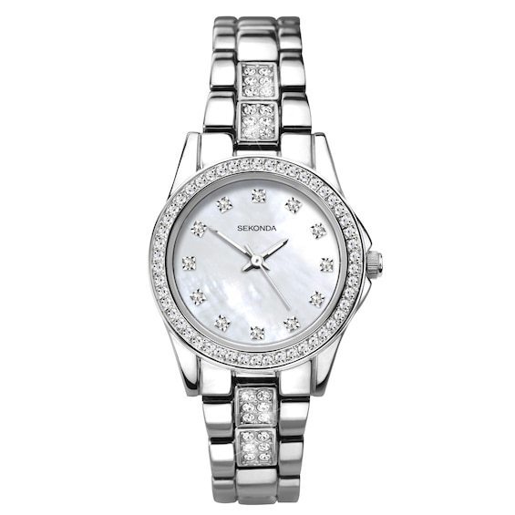 Sekonda Joanne Ladies Crystal Silver Tone Bracelet Watch