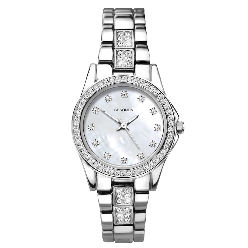 Sekonda Joanne Ladies' Crystal Silver Tone Bracelet Watch