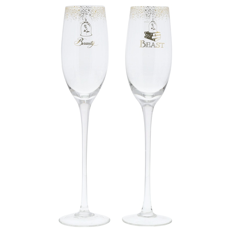 Main Image 1 of Disney Enchanting Bridal Belle Toasting Glasses