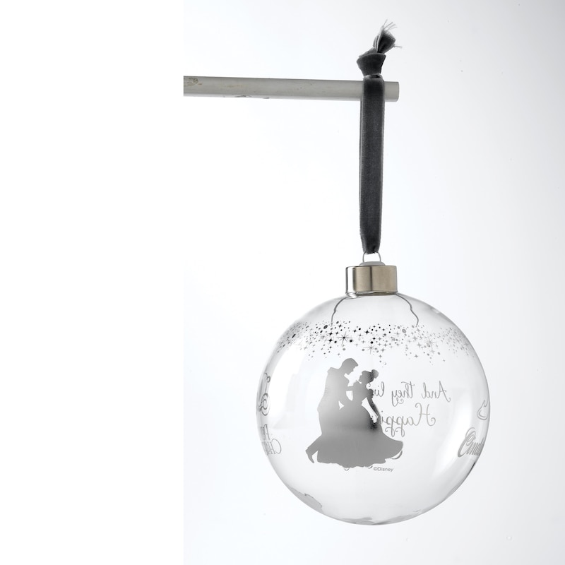 Main Image 3 of Disney Enchanting Bridal Cinderella Wedding Bauble Ornament