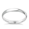 Thumbnail Image 1 of 9ct White Gold 3mm Extra Heavy D Shape Ring