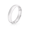 Thumbnail Image 2 of 9ct White Gold 4mm Extra Heavy Court Ring