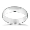 Thumbnail Image 0 of 18ct White Gold 4mm Extra Heavy D Shape Ring