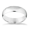 Thumbnail Image 1 of 18ct White Gold 4mm Extra Heavy D Shape Ring
