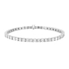 Thumbnail Image 1 of Sterling Silver 0.25ct Illusion Set Diamond Tennis Bracelet