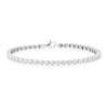 Thumbnail Image 1 of Sterling Silver 0.10ct Illusion Set Diamond Round Bracelet