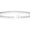 Thumbnail Image 3 of Sterling Silver 0.10ct Illusion Set Diamond Round Bracelet
