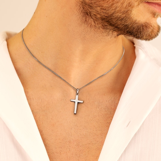 Sterling Silver Plain Cross Pendant