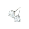 Thumbnail Image 1 of 9ct White Gold Cubic Zirconia 6mm Stud Earrings