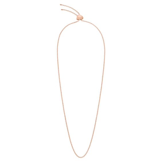 Calvin Klein Rose Gold Chain & Heart Slider Necklace