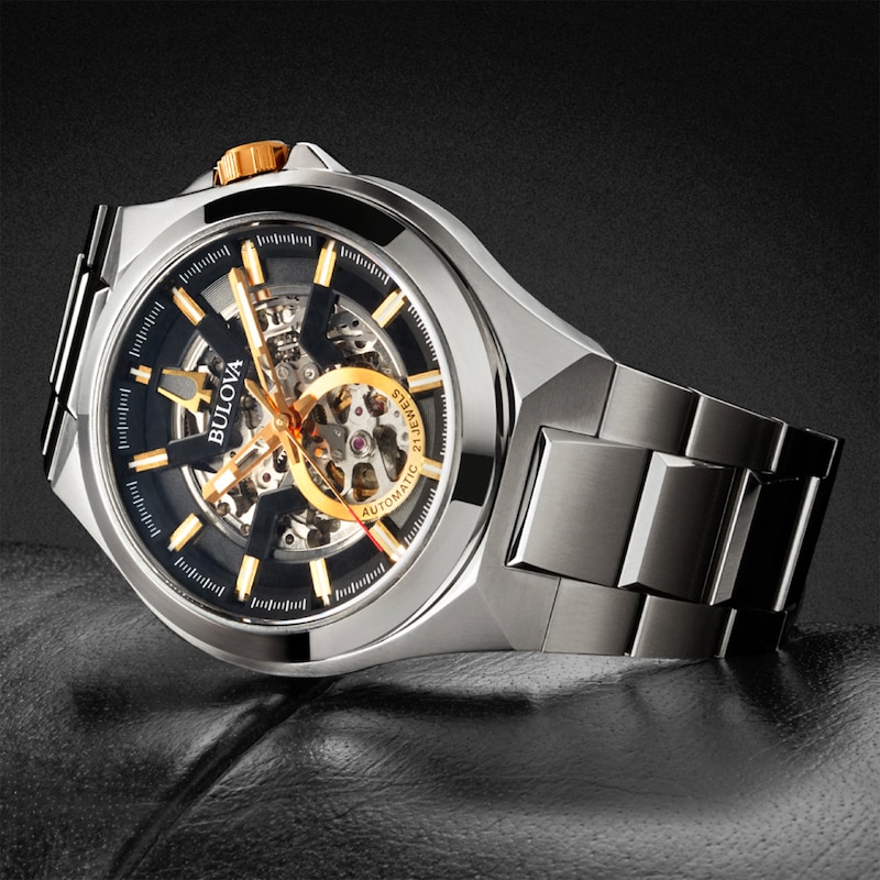 Main Image 4 of Bulova Maquina Automatic Men's Two-Tone Bracelet Watch