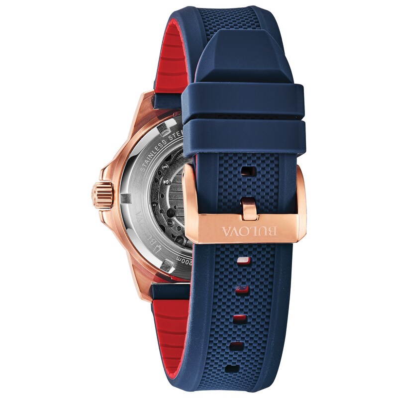 Main Image 2 of Bulova Marine Star Automatic Men's Blue Strap Watch
