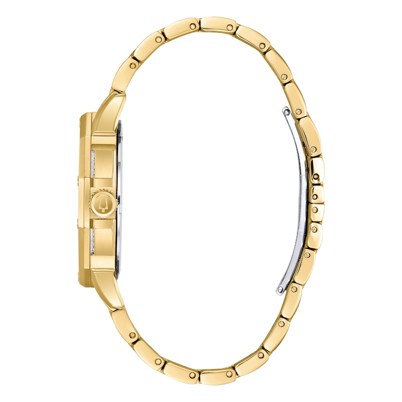 Main Image 2 of Bulova Crystal Octava Men's Gold Tone Bracelet Watch