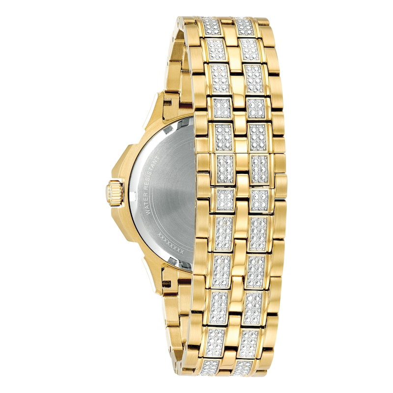 Main Image 3 of Bulova Crystal Octava Men's Gold Tone Bracelet Watch