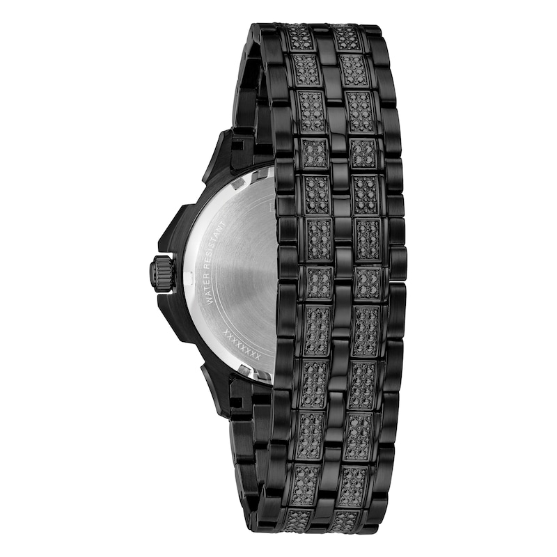 Main Image 2 of Bulova Crystal Octava Men's Black Ip Bracelet Watch