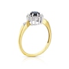 Thumbnail Image 3 of 9ct Yellow Gold Blue Sapphire Diamond Ring