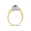Thumbnail Image 1 of 9ct Gold Ceylon Sapphire & Diamond Cluster Ring