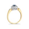 Thumbnail Image 2 of 9ct Yellow Gold Ceylon Sapphire & Diamond Cluster Ring