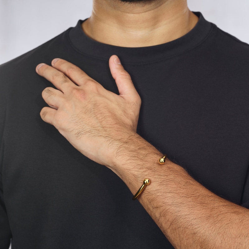 Main Image 2 of 9ct Yellow Gold Torque Bangle