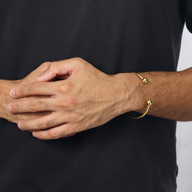 Main Image 3 of 9ct Yellow Gold Torque Bangle