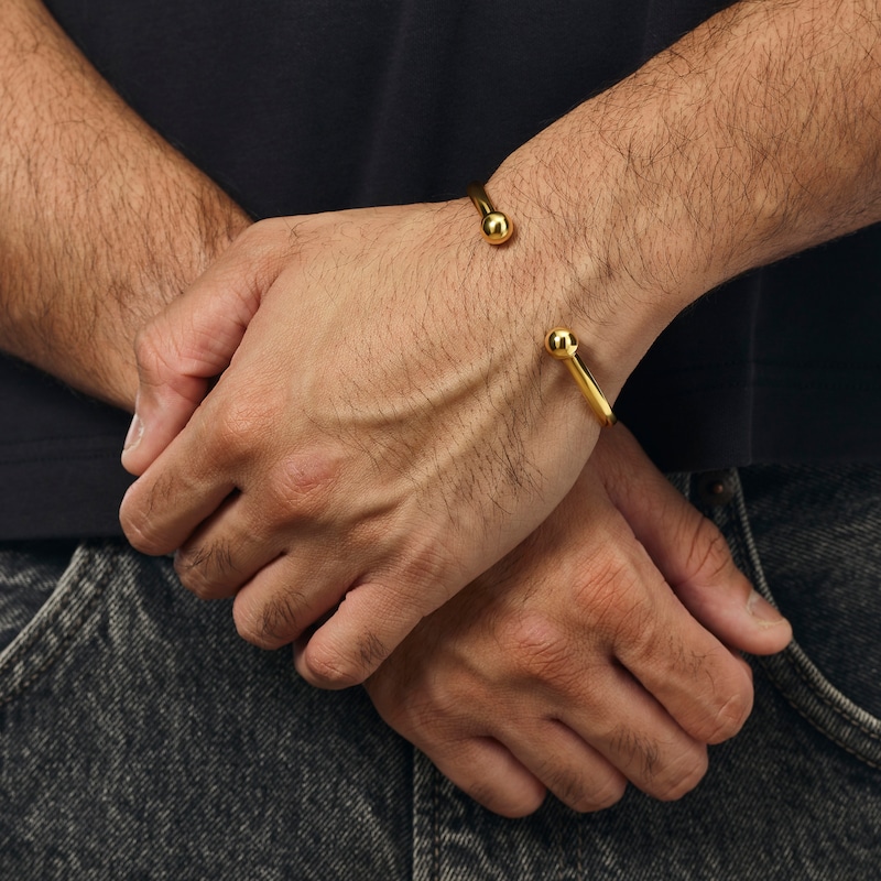 Main Image 4 of 9ct Yellow Gold Torque Bangle